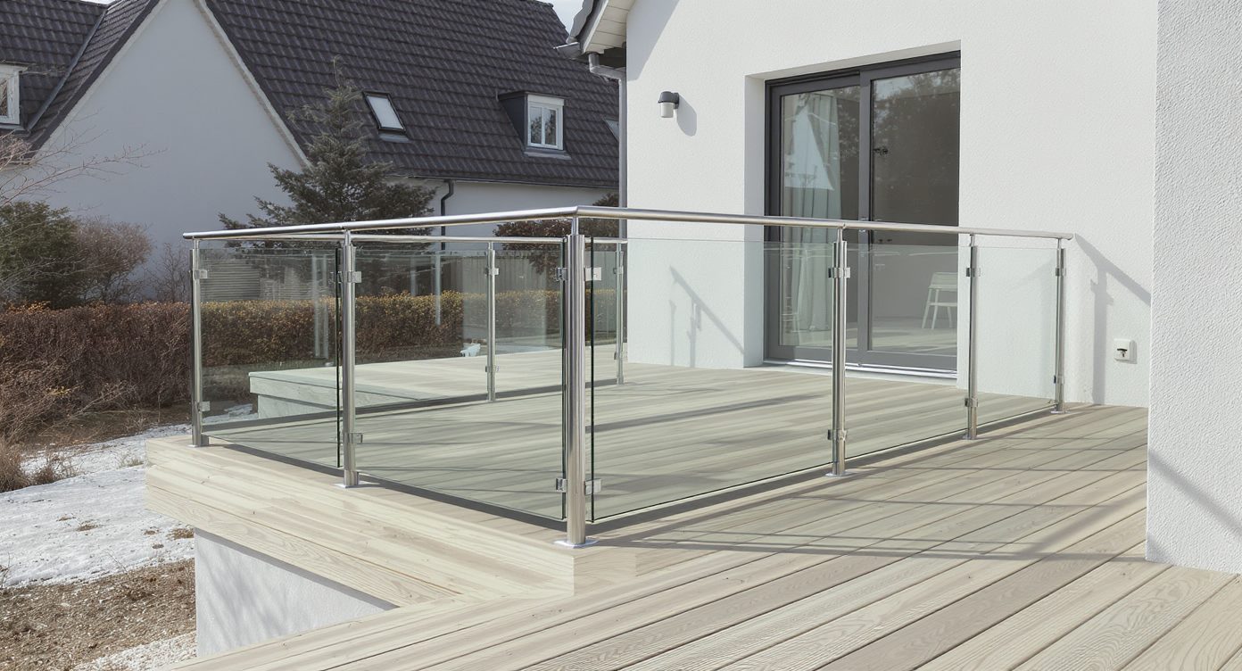 Klaaspiirded terrassil